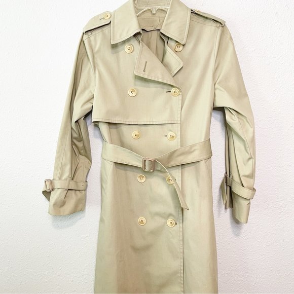 London Fog Jackets & Blazers - London Fog Double Breasted Belted Trench Coat Size 6P